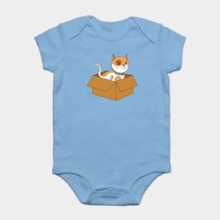 Cat in a box! Baby Bodysuit